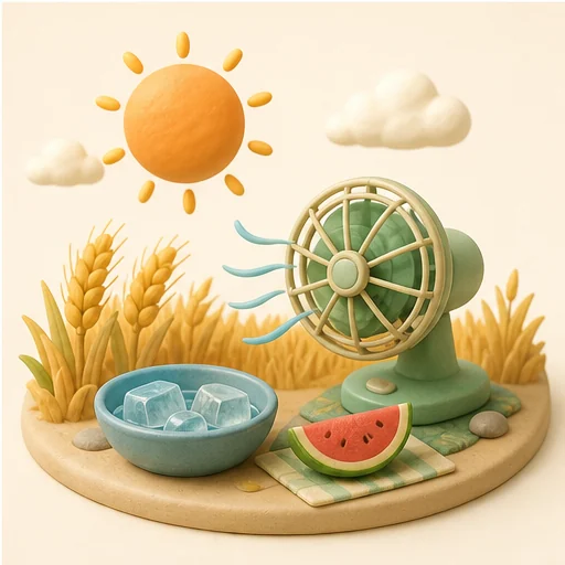 大暑節氣插圖