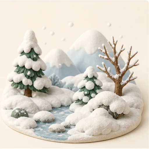 大雪節氣插圖